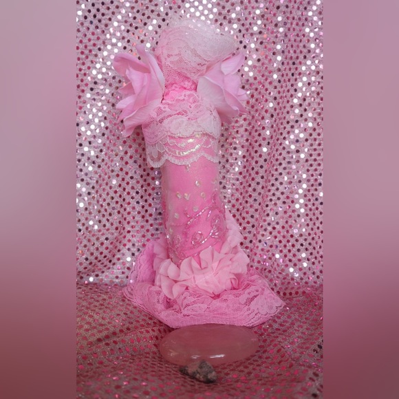 Hand Crafted Cherry Blossom &Rose Scented Pillow&Gypsy BottleSet - Picture 6 of 14